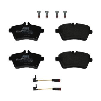 Jeu de 4 plaquettes de frein avant JURID OEM 1694200720