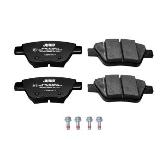 Jeu de 4 plaquettes de frein arrière JURID OEM 5K0698451