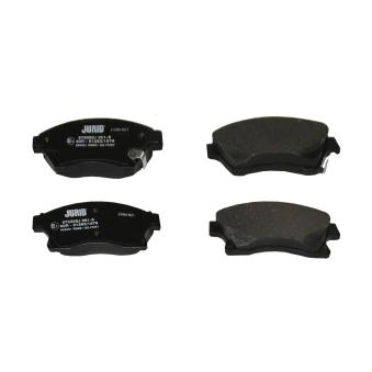 Jeu de 4 plaquettes de frein avant JURID OEM 13356286