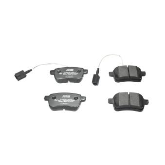 Jeu de 4 plaquettes de frein arrière JURID OEM 71770092
