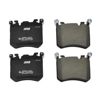 Jeu de 4 plaquettes de frein avant JURID OEM 34116883892