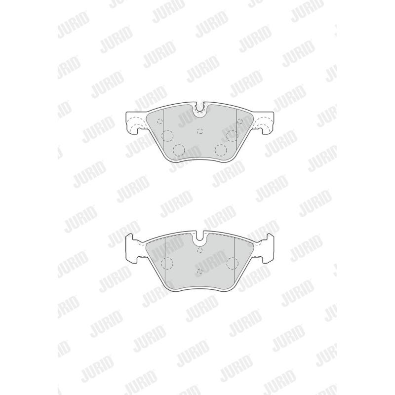 Jeu de 4 plaquettes de frein avant JURID 573364JC - Visuel 1