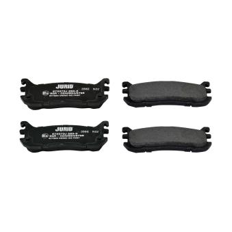 Jeu de 4 plaquettes de frein arrière JURID OEM N0Y62648ZA