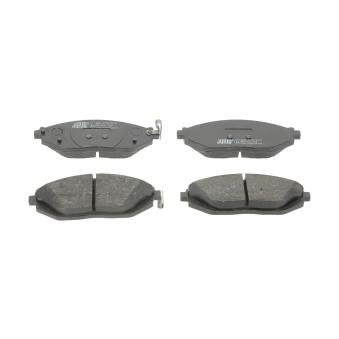 Jeu de 4 plaquettes de frein avant JURID OEM 96682858