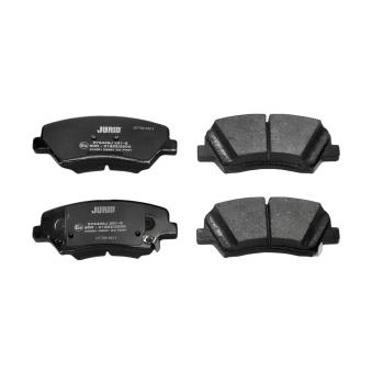 Jeu de 4 plaquettes de frein avant JURID OEM 58101A6A00