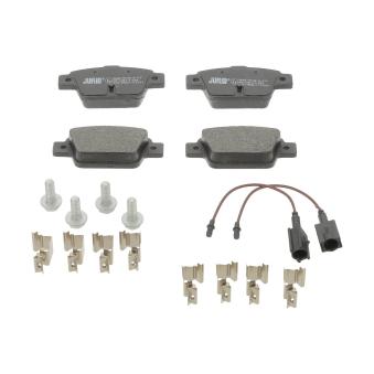 Jeu de 4 plaquettes de frein arrière JURID OEM 77365809