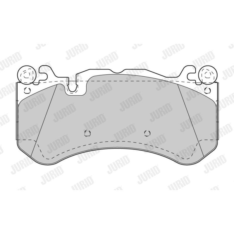 Jeu de 4 plaquettes de frein avant JURID 573425J - Visuel 1