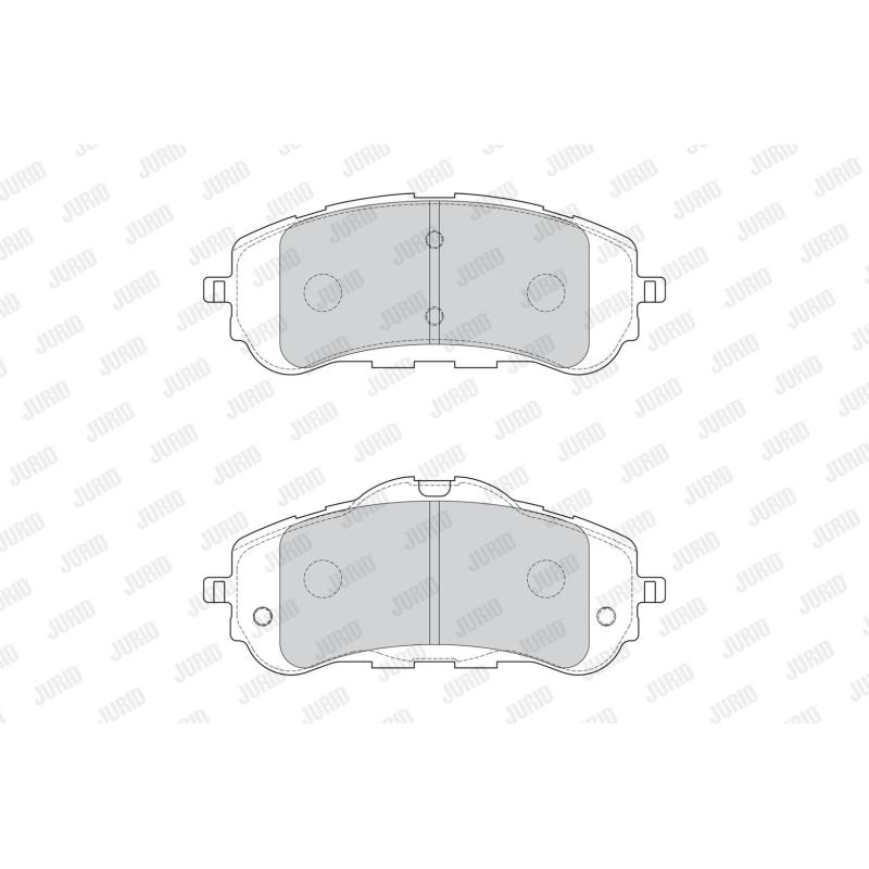 Jeu de 4 plaquettes de frein avant JURID 573620J - Visuel 1