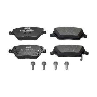 Jeu de 4 plaquettes de frein avant JURID OEM 77367910