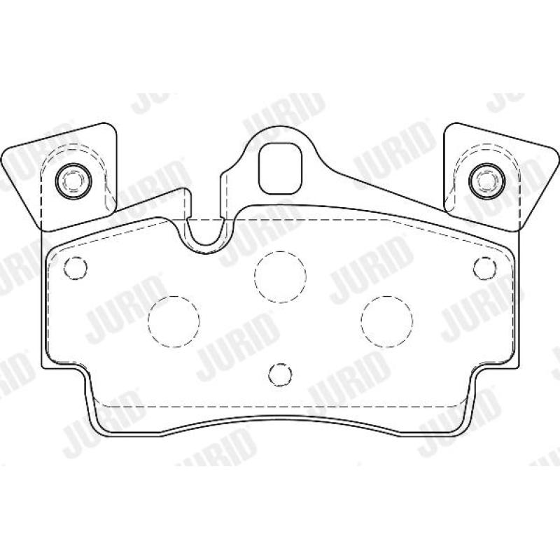 Jeu de 4 plaquettes de frein arrière JURID 573638J - Visuel 1