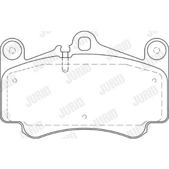 Jeu de 4 plaquettes de frein avant JURID OEM 98035193900
