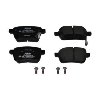 Jeu de 4 plaquettes de frein arrière JURID OEM 95517078