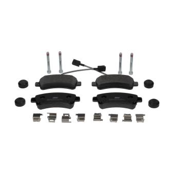 Jeu de 4 plaquettes de frein arrière JURID OEM 77367094