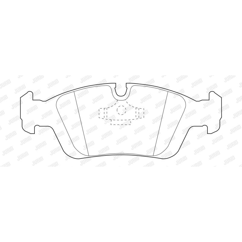 Jeu de 4 plaquettes de frein avant JURID 573710J - Visuel 1