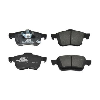 Jeu de 4 plaquettes de frein avant JURID OEM 77366915