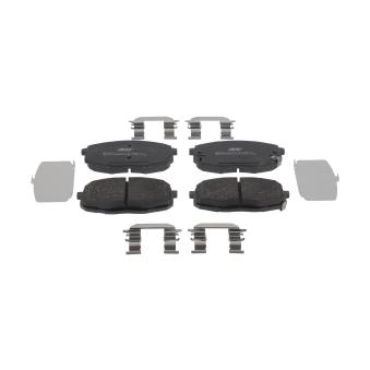 Jeu de 4 plaquettes de frein avant JURID OEM 58101J9A50