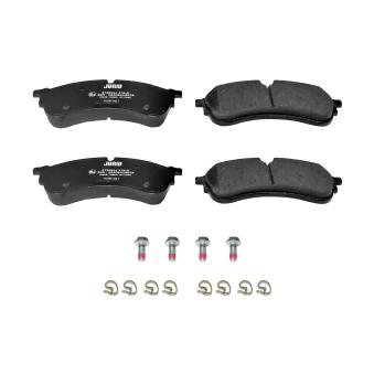 Jeu de 4 plaquettes de frein avant JURID OEM 2N0698151A