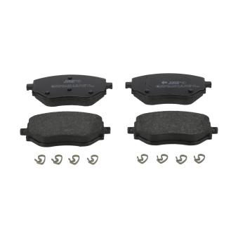 Jeu de 4 plaquettes de frein avant JURID 573896J