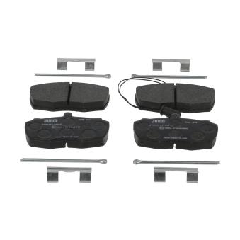 Jeu de 4 plaquettes de frein avant JURID OEM GBP90272