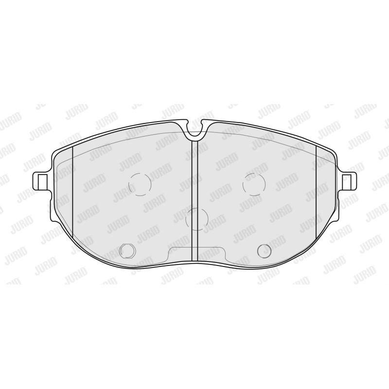 Jeu de 4 plaquettes de frein avant JURID 574078J - Visuel 1