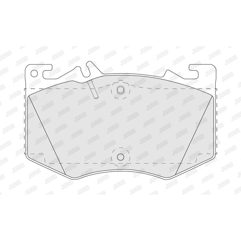 Jeu de 4 plaquettes de frein avant JURID 574226J - Visuel 2