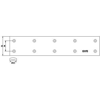 Kit de garnitures de frein, frein à tambour TEXTAR OEM 291698135C