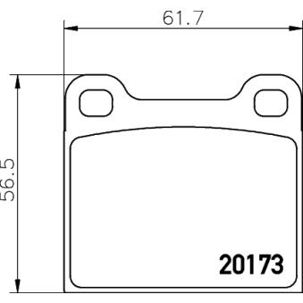 Jeu de 4 plaquettes de frein avant TEXTAR OEM 1605212