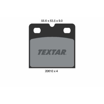 Kit de plaquettes de frein, disque de frein de stationnement TEXTAR OEM 100346000B