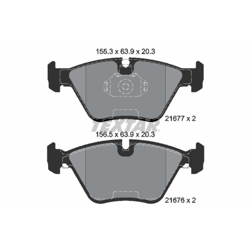Kit de disques et plaquettes avant TEXTAR 2167703-0750-00 - Visuel 2