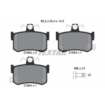 Jeu de 4 plaquettes de frein arrière TEXTAR OEM SFP000360