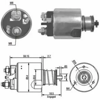 Contacteur, démarreur MEAT & DORIA OEM 8602274