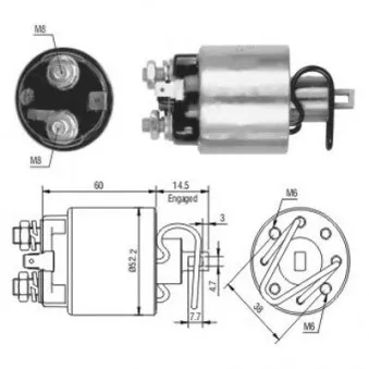 Contacteur, démarreur MEAT & DORIA OEM S114753C