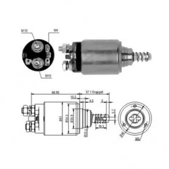 Contacteur, démarreur MEAT & DORIA 46186 pour IVECO MK 80-13 A - 131cv