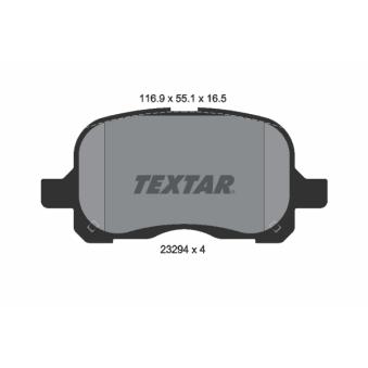 Jeu de 4 plaquettes de frein avant TEXTAR OEM 0446502040
