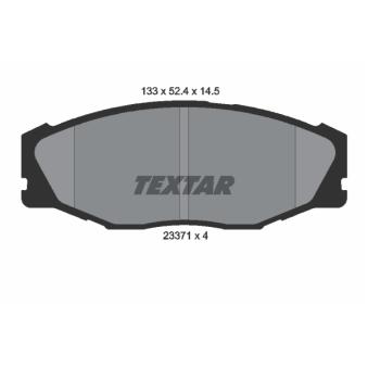 Jeu de 4 plaquettes de frein avant TEXTAR OEM 0446534010