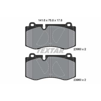 Jeu de 4 plaquettes de frein avant TEXTAR OEM 0054207820