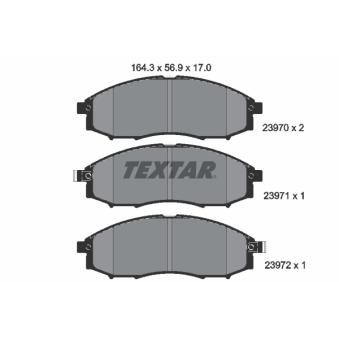Jeu de 4 plaquettes de frein avant TEXTAR OEM D1060VK100