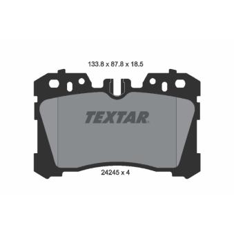 Jeu de 4 plaquettes de frein avant TEXTAR OEM 0446550260