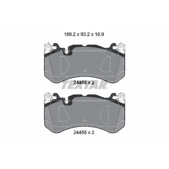 Jeu de 4 plaquettes de frein avant TEXTAR OEM 0084202420