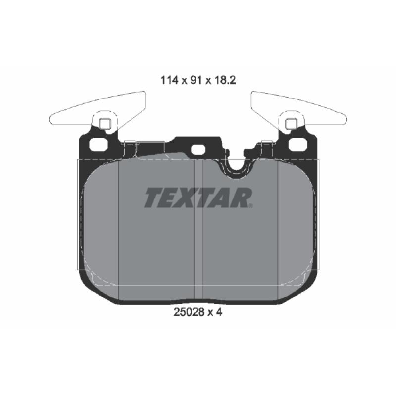 Kit de disques et plaquettes avant TEXTAR 2502801-2649-00 - Visuel 2