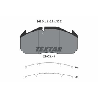 Jeu de 4 plaquettes de frein avant TEXTAR OEM 81508205065
