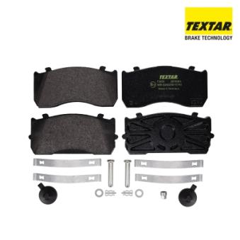 Jeu de 4 plaquettes de frein avant TEXTAR OEM 0980107070