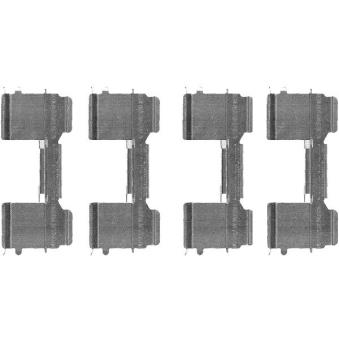 Kit d'accessoires, plaquette de frein à disque TEXTAR OEM 71770027