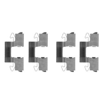 Kit d'accessoires, plaquette de frein à disque TEXTAR 82511600 Kit d'accessoires, plaquette de frein à disque TEXTAR 82511600