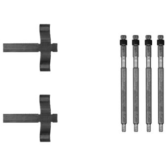 Kit d'accessoires, plaquette de frein à disque TEXTAR 82551800 pour TESLA MODEL S P85 - 476cv