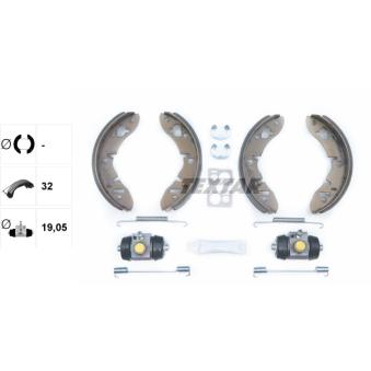 Jeu de mâchoires de frein TEXTAR OEM GBS101
