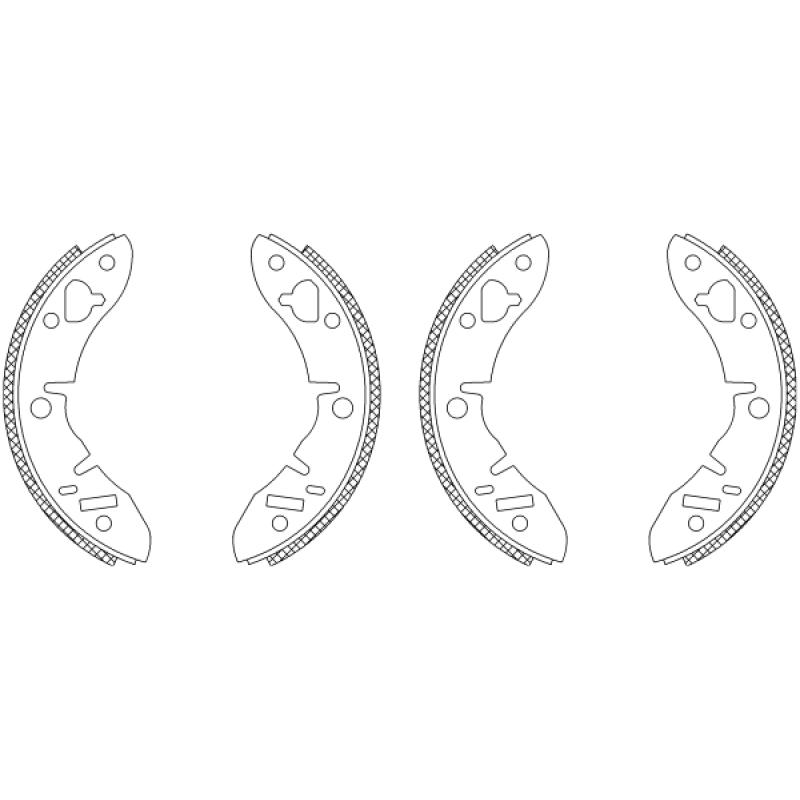 Jeu de mâchoires de frein TEXTAR 83005700 - Visuel 1