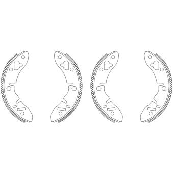 Jeu de mâchoires de frein TEXTAR OEM GBS101