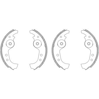 Jeu de mâchoires de frein TEXTAR OEM 5881040 Jeu de mâchoires de frein TEXTAR OEM 5881040