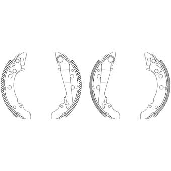 Jeu de mâchoires de frein TEXTAR OEM 867698525V